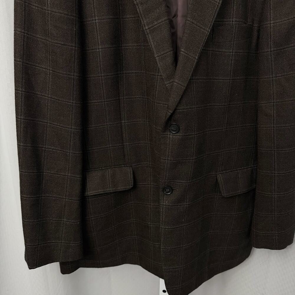 Loro Piana Cashmere Blazer Mens 48 L Brown Windowpane Sport Coat John Nordstrom - Picture 10 of 16